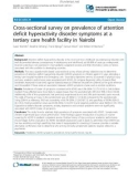 Cross-sectional survey on prevalence of attention deficit hyperactivity disorder symptoms at a tertiary care health facility in Nairobi