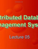 Distributed Database Management Systems: Lecture 5