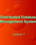 Distributed Database Management Systems: Lecture 7