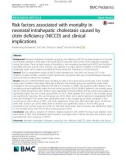 Risk factors associated with mortality in neonatal intrahepatic cholestasis caused by citrin deficiency (NICCD) and clinical implications