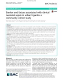 Burden and factors associated with clinical neonatal sepsis in urban Uganda: A community cohort study