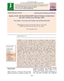 Quality of life with mental health HIV-infected patients in India before and after antiretroviral therapy (ART)