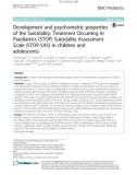 Development and psychometric properties of the Suicidality: Treatment Occurring in Paediatrics (STOP) Suicidality Assessment Scale (STOP-SAS) in children and adolescents