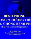 Bài giảng Bệnh phong trong chương trình phòng chống bệnh phong