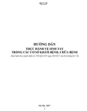 Hướng dẫn thực hành vệ sinh tay trong các cơ sở khám bệnh, chữa bệnh (Ban hành theo Quyết định số: 3916/QĐ-BYT ngày 28/8/2017 của Bộ trưởng Bộ Y tế)