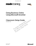 Doing Business Online Using Microsoft bCentral Classroom Setup Guide