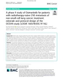 A phase II study of Osimertinib for patients with radiotherapy-naïve CNS metastasis of non-small cell lung cancer: Treatment rationale and protocol design of the OCEAN study (LOGIK 1603/WJOG 9116L)