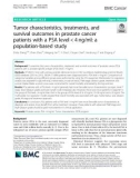 Tumor characteristics, treatments, and survival outcomes in prostate cancer patients with a PSA level < 4 ng/ml: A population-based study