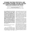 Dynamic routing protocol and delivering scheme for multievent wireless sensor network