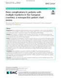 Bone complications in patients with multiple myeloma in five European countries: A retrospective patient chart review