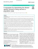 A nomogram for determining the diseasespecific survival in Ewing sarcoma: A population study