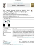 A novel tetrapeptide fluorescence sensor for early diagnosis of prostate cancer based on imaging Zn2+ in healthy versus cancerous cells