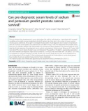 Can pre-diagnostic serum levels of sodium and potassium predict prostate cancer survival?