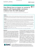 Does fibrosis have an impact on survival of patients with hepatocellular carcinoma: Evidence from the SEER database?