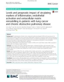 Levels and prognostic impact of circulating markers of inflammation, endothelial activation and extracellular matrix remodelling in patients with lung cancer and chronic obstructive pulmonary disease