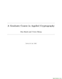 Ebook A graduate course in applied cryptography: Part 1