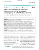 Predictive value of dynamic change of haemoglobin levels during therapy on treatment outcomes in patients with Enneking stage IIB extremity osteosarcoma