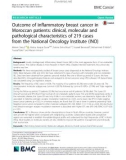 Outcome of inflammatory breast cancer in Moroccan patients: Clinical, molecular and pathological characteristics of 219 cases from the National Oncology Institute (INO)