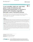 A non-controlled, single arm, open label, phase II study of intravenous and intratumoral administration of ParvOryx in patients with metastatic, inoperable pancreatic cancer: ParvOryx02 protocol