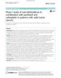 Phase I study of oral ridaforolimus in combination with paclitaxel and carboplatin in patients with solid tumor cancers