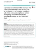 A phase 2 randomized trial to evaluate the impact of a supervised exercise program on cardiotoxicity at 3 months in patients with HER2 overexpressing breast cancer undergoing adjuvant treatment by trastuzumab: Design of the CARDAPAC study