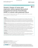 Dynamic changes of tumor gene expression during repeated pressurized intraperitoneal aerosol chemotherapy (PIPAC) in women with peritoneal cancer