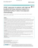 SPARC expression in patients with high-risk localized soft tissue sarcoma treated on a randomized phase II trial of neo/adjuvant chemotherapy