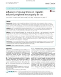 Influence of dosing times on cisplatininduced peripheral neuropathy in rats