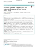 Improved nutrition in adolescents and young adults after childhood cancer - INAYA study