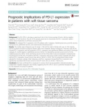 Prognostic implications of PD-L1 expression in patients with soft tissue sarcoma