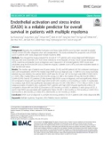 Endothelial activation and stress index (EASIX) is a reliable predictor for overall survival in patients with multiple myeloma