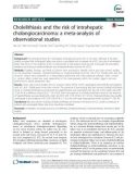 Cholelithiasis and the risk of intrahepatic cholangiocarcinoma: A meta-analysis of observational studies