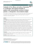 Evaluation of the efficacy and safety of lanreotide in combination with targeted therapies in patients with neuroendocrine tumours in clinical practice: A retrospective cross-sectional analysis