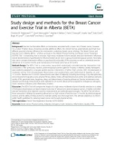 Study design and methods for the Breast Cancer and Exercise Trial in Alberta (BETA)