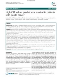 High CRP values predict poor survival in patients with penile cancer