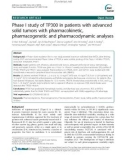 Phase I study of TP300 in patients with advanced solid tumors with pharmacokinetic, pharmacogenetic and pharmacodynamic analyses