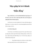 Mẹo giúp bé trở thành ‘thần đồng'