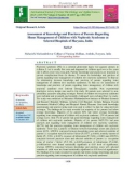 Assessment of knowledge and practices of parents regarding home management of children with nephrotic syndrome at selected hospitals of Haryana, India