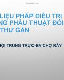 Bài giảng Các liệu pháp điều trị không phẫu thuật đối với ung thư gan - BS. Võ Hội Trung Trực