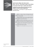 Bước đầu đánh giá hiệu quả điều trị suy tĩnh mạch mạn tính bằng phương pháp đốt laser nội mạch