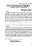 Đánh giá kết quả phẫu thuật trượt đốt sống thắt lưng do thoái hóa bằng kỹ thuật bắt vít qua cuống và ghép xương sau bên