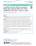 Association between high fear-avoidance beliefs about physical activity and chronic disabling low back pain in nurses in Japan