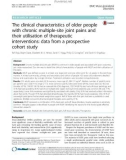 The clinical characteristics of older people with chronic multiple-site joint pains and their utilisation of therapeutic interventions: Data from a prospective cohort study