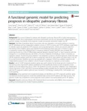 A functional genomic model for predicting prognosis in idiopathic pulmonary fibrosis