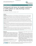 Psychosocial risk factors for hospital readmission in COPD patients on early discharge services: A cohort study