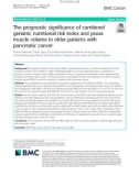 The prognostic significance of combined geriatric nutritional risk index and psoas muscle volume in older patients with pancreatic cancer