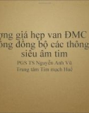 Bài giảng Lượng giá hẹp van ĐMC khi không đồng bộ các thông số siêu âm tim - PGS TS Nguyễn Anh Vũ