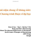 Bài giảng Các khái niệm chung về kháng sinh trị liệu