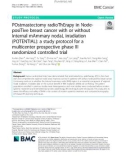 POstmastectomy radioThErapy in NodeposiTive breast cancer with or without Internal mAmmary nodaL irradiation (POTENTIAL): A study protocol for a multicenter prospective phase III randomized controlled trial