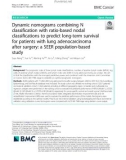 Dynamic nomograms combining N classification with ratio-based nodal classifications to predict long-term survival for patients with lung adenocarcinoma after surgery: A SEER population-based study